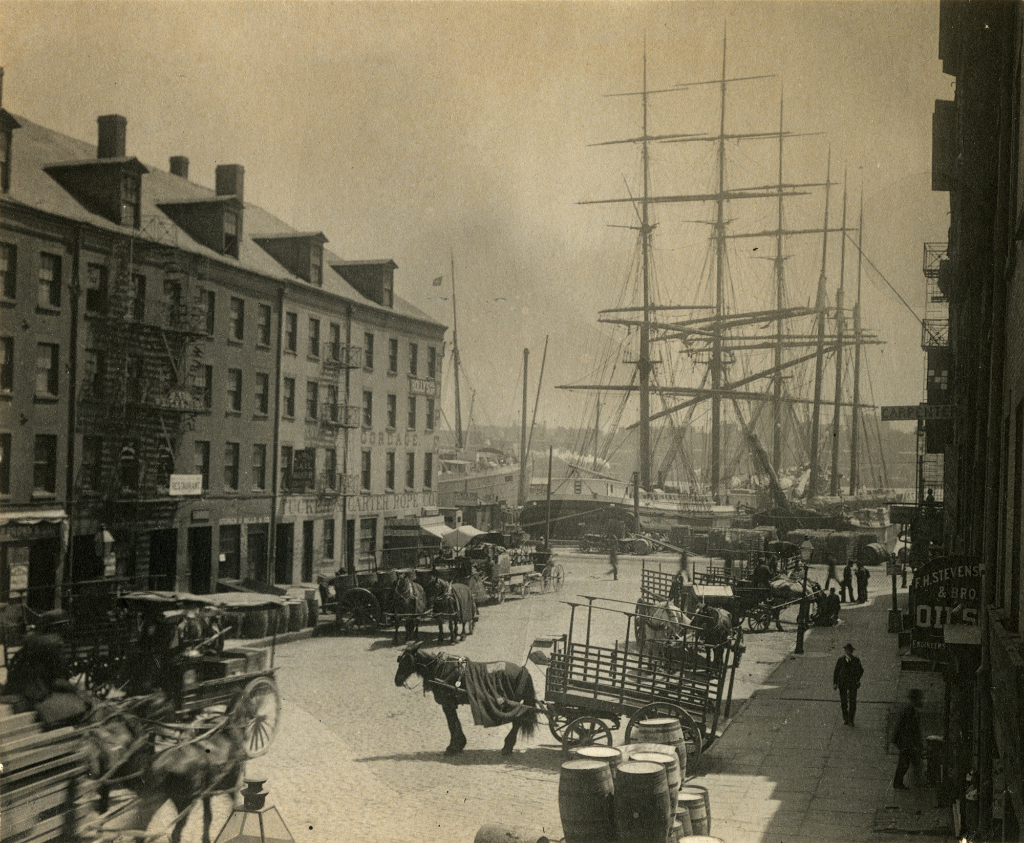 Charles Gilbert Hine, Maiden Lane. Courtesy of the New York Historical Society Charles Gilbert Hine, Maiden Lane. Courtesy of the New York Historical Society