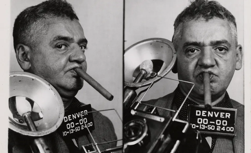 Mug shot of Weegee