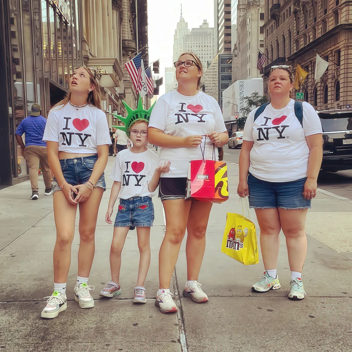 group of tourists