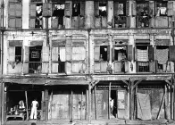 A picture of old apartment buildings.