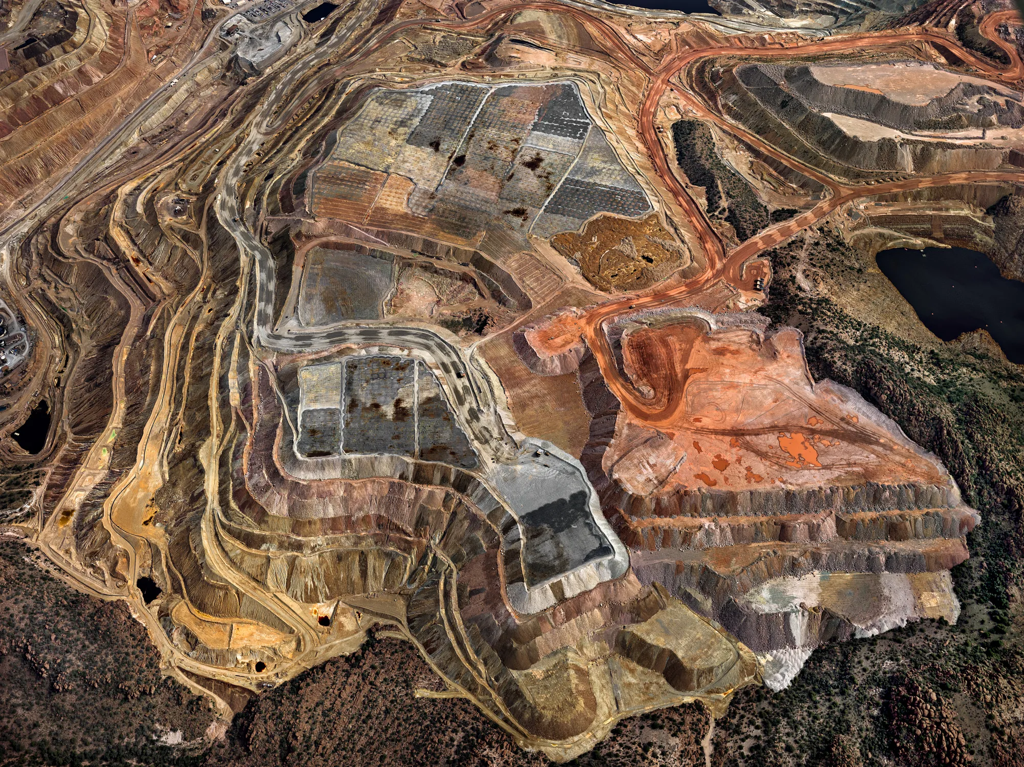 Aerial landscape view