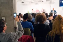A crowd of people.